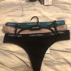 3 PACK BRAND NEW CALVIN KLEIN THONGS